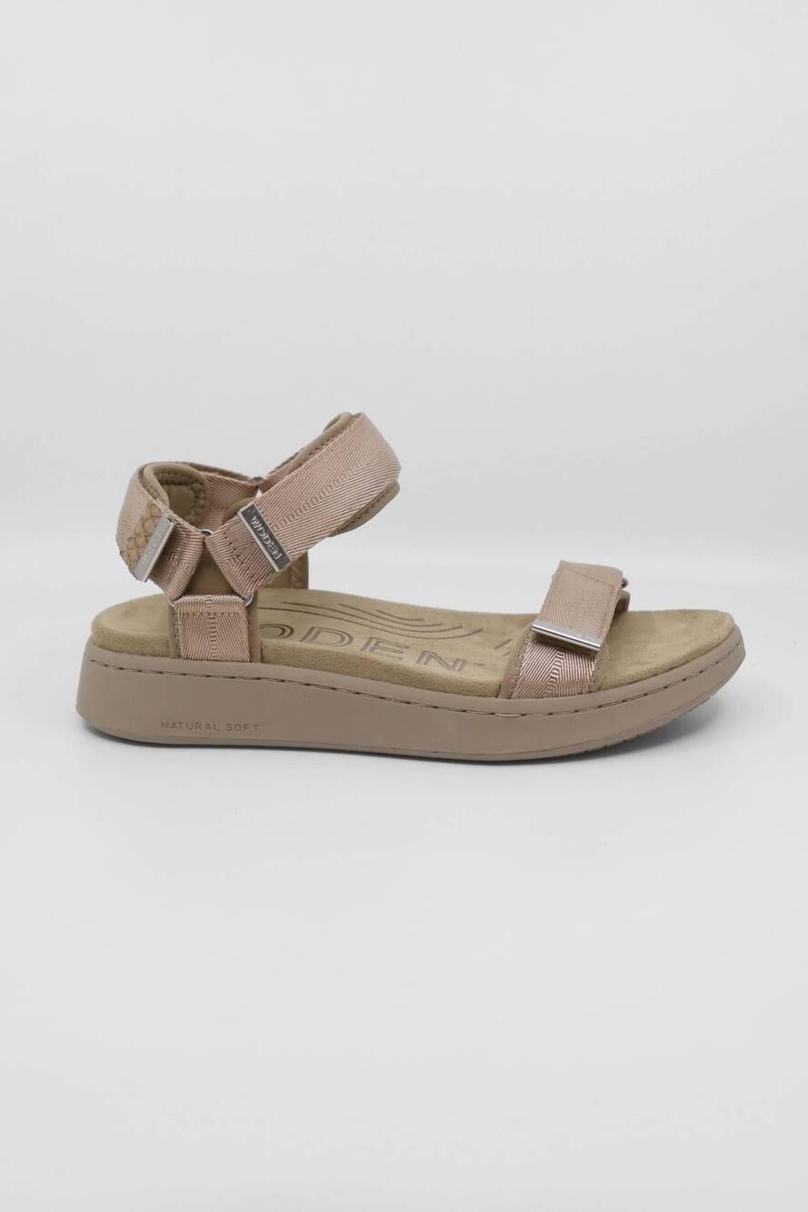 NEW WODEN women's line sandals in silver mink